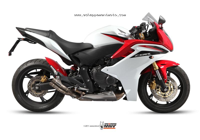 ECHAPPEMENT MOTO HONDA CBR 600 F 2011 MIVV DOUBLE GUN H038LDG_a